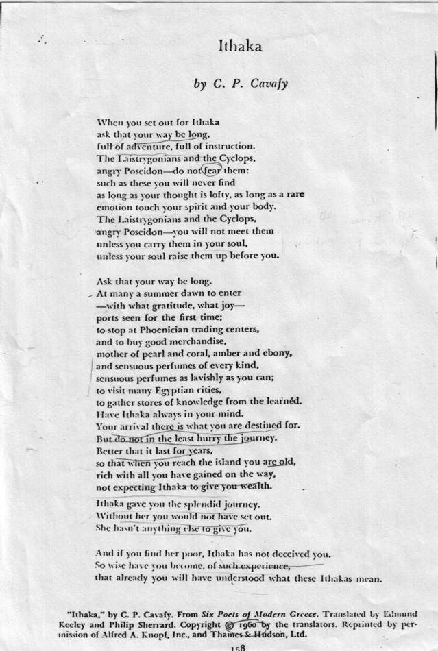 ithaca poem